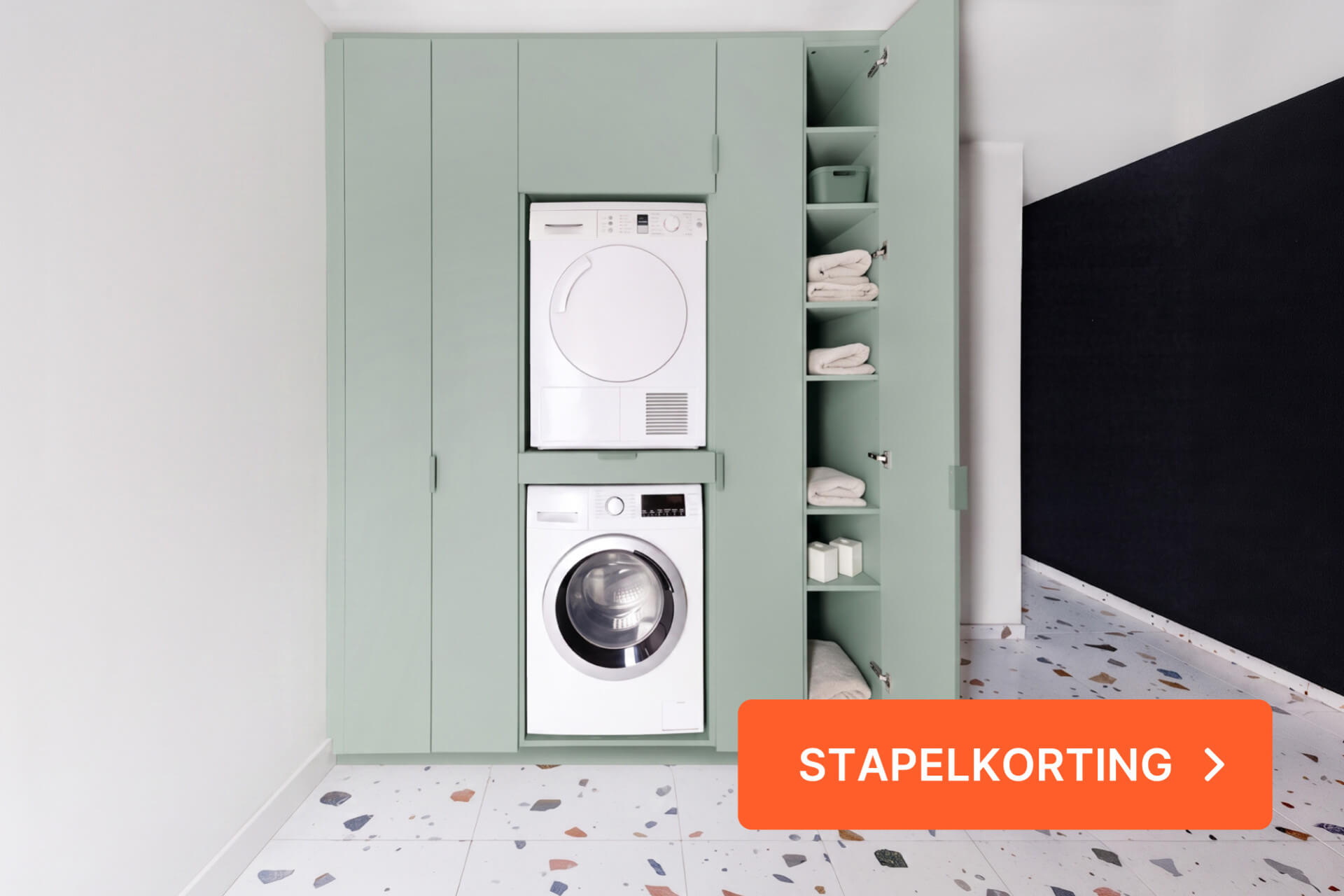 Stapelkorting bij Maatkasten Online