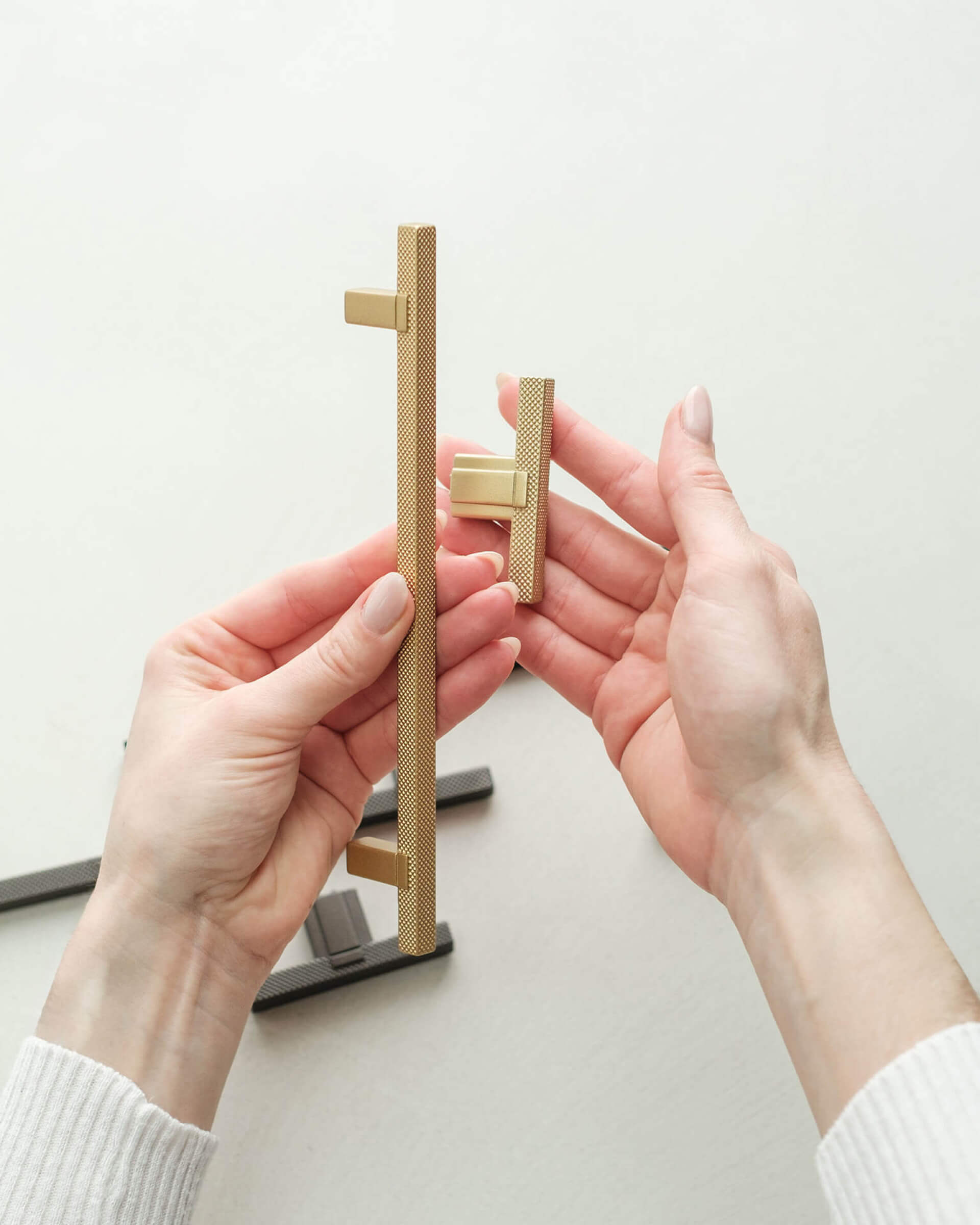 Handles Diamond in brass, for your bespoke wardrobe