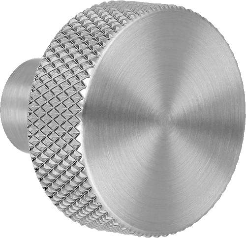 Button metallic handle | Handles | Maatkasten Online