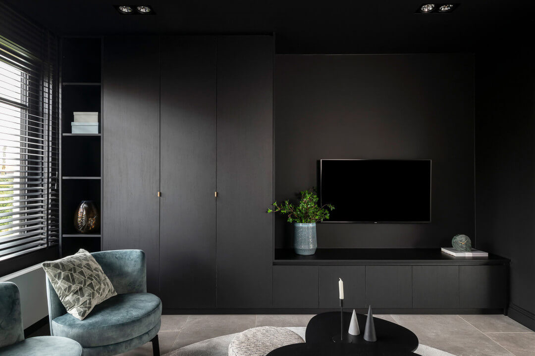 zwart tv meubel op maat
