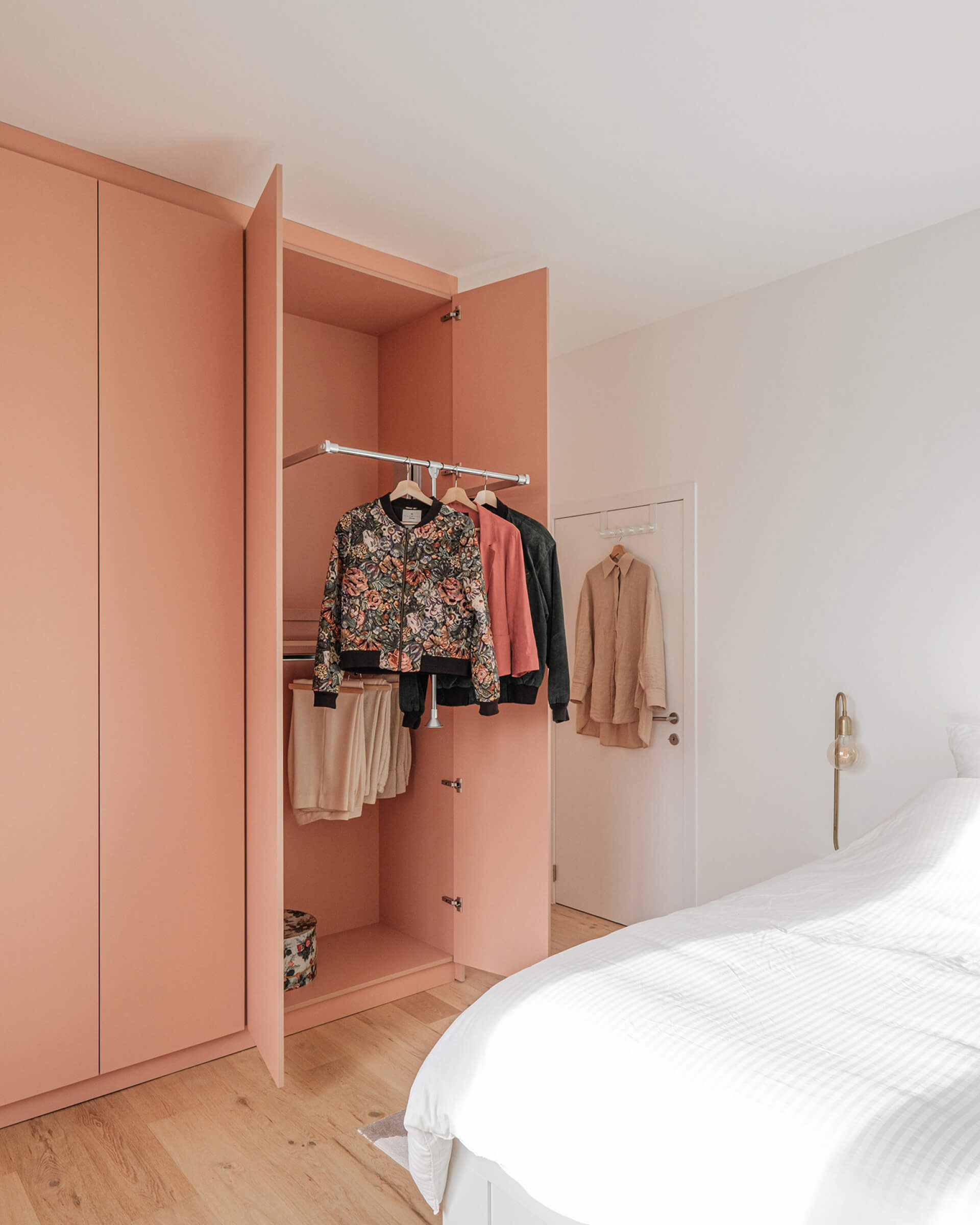 bespoke wardrobe with a clothes elevator