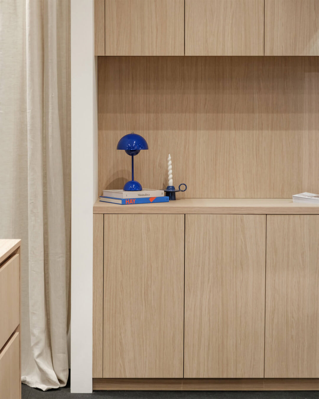 Commode sur mesure sur le stand de Maatkasten Online, lors du BIS 2024.