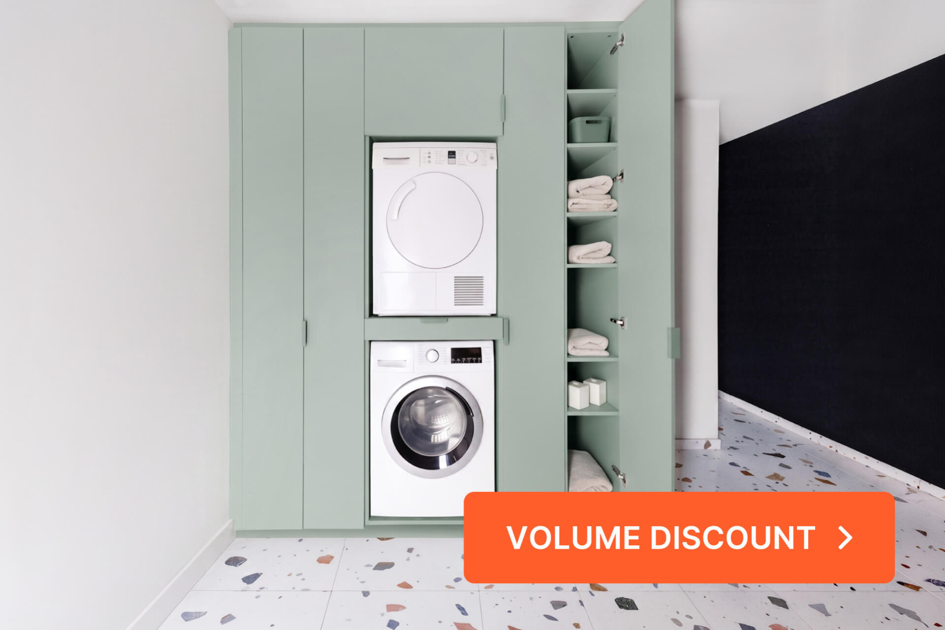 Volume discount at Maatkasten Online