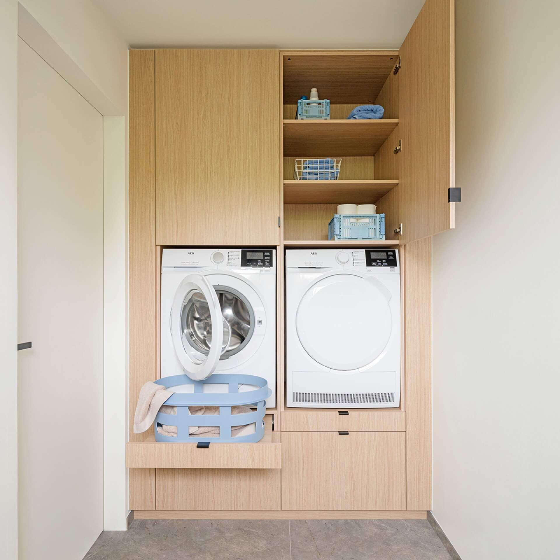 Kast voor wasmachine op maat