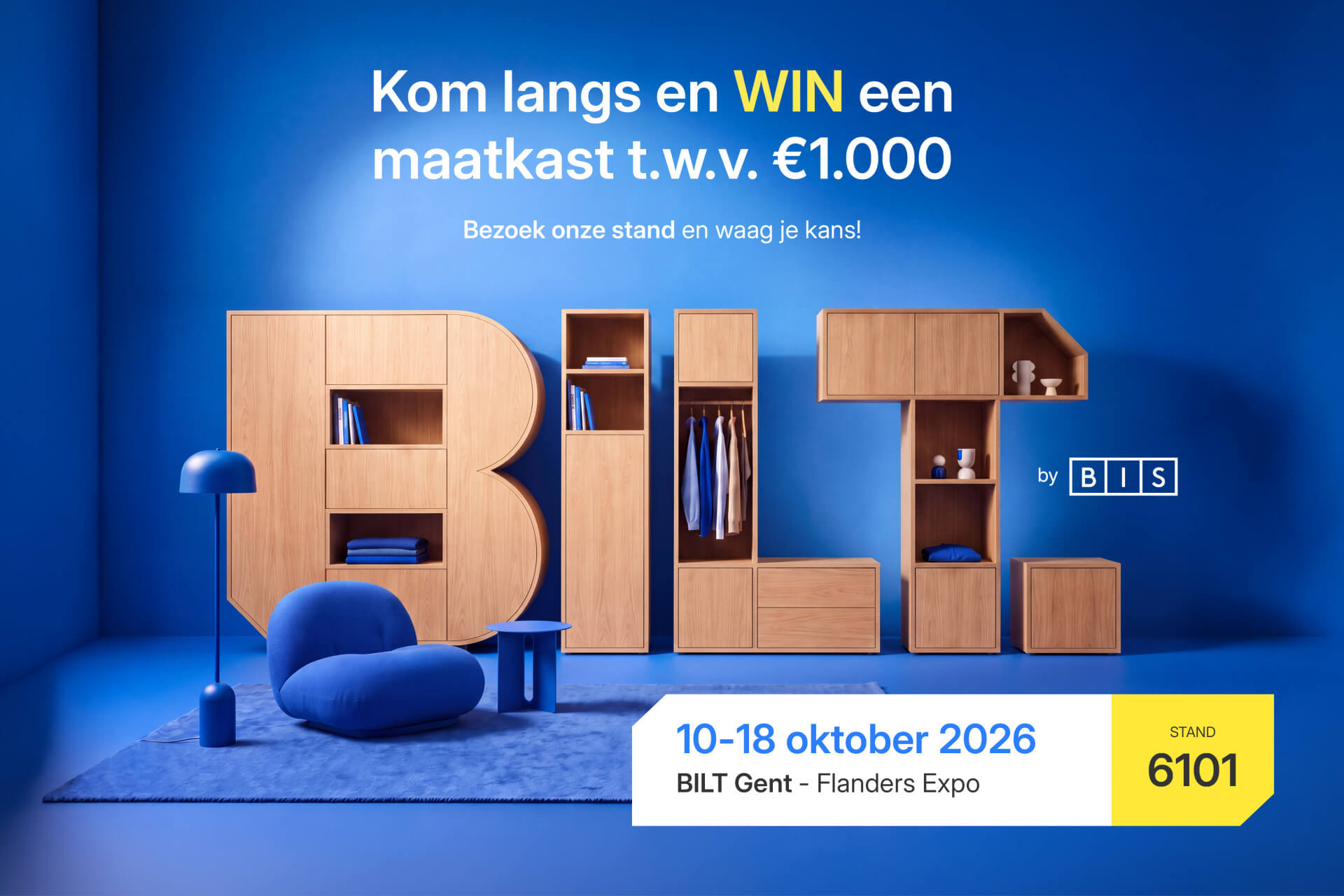 Win je droomkast twv €1.000 bij Maatkasten Online