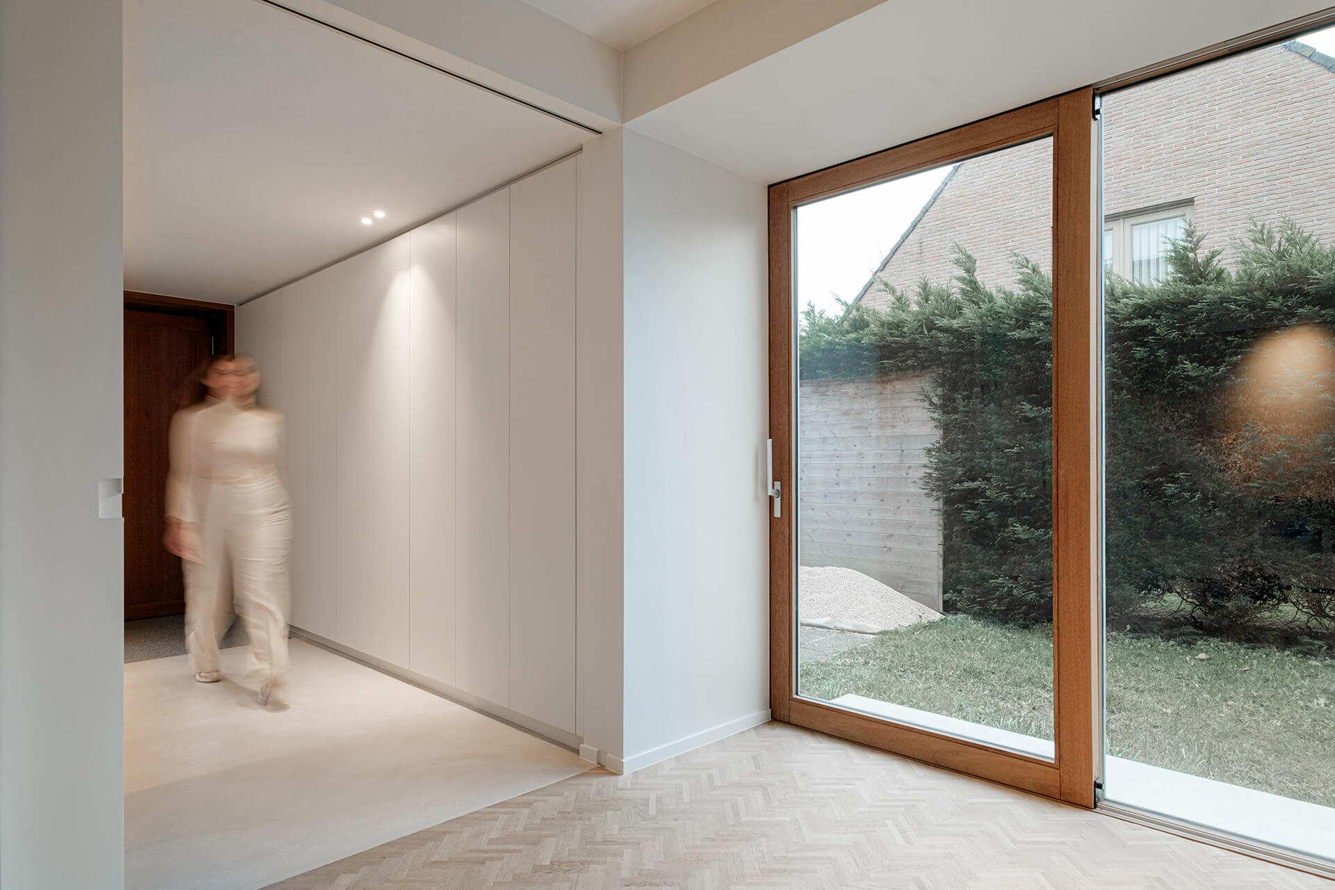 Custom built-in hallway cabinet