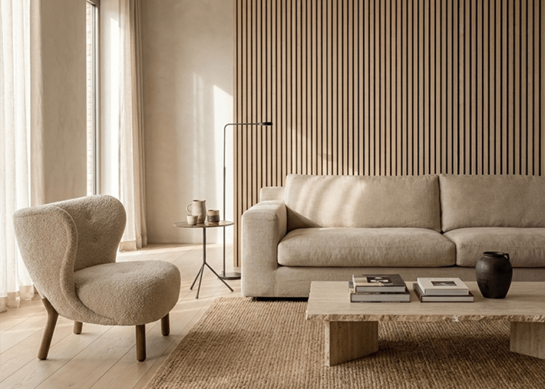 Sfeerbeeld akoestisch paneel in Ivory Oak