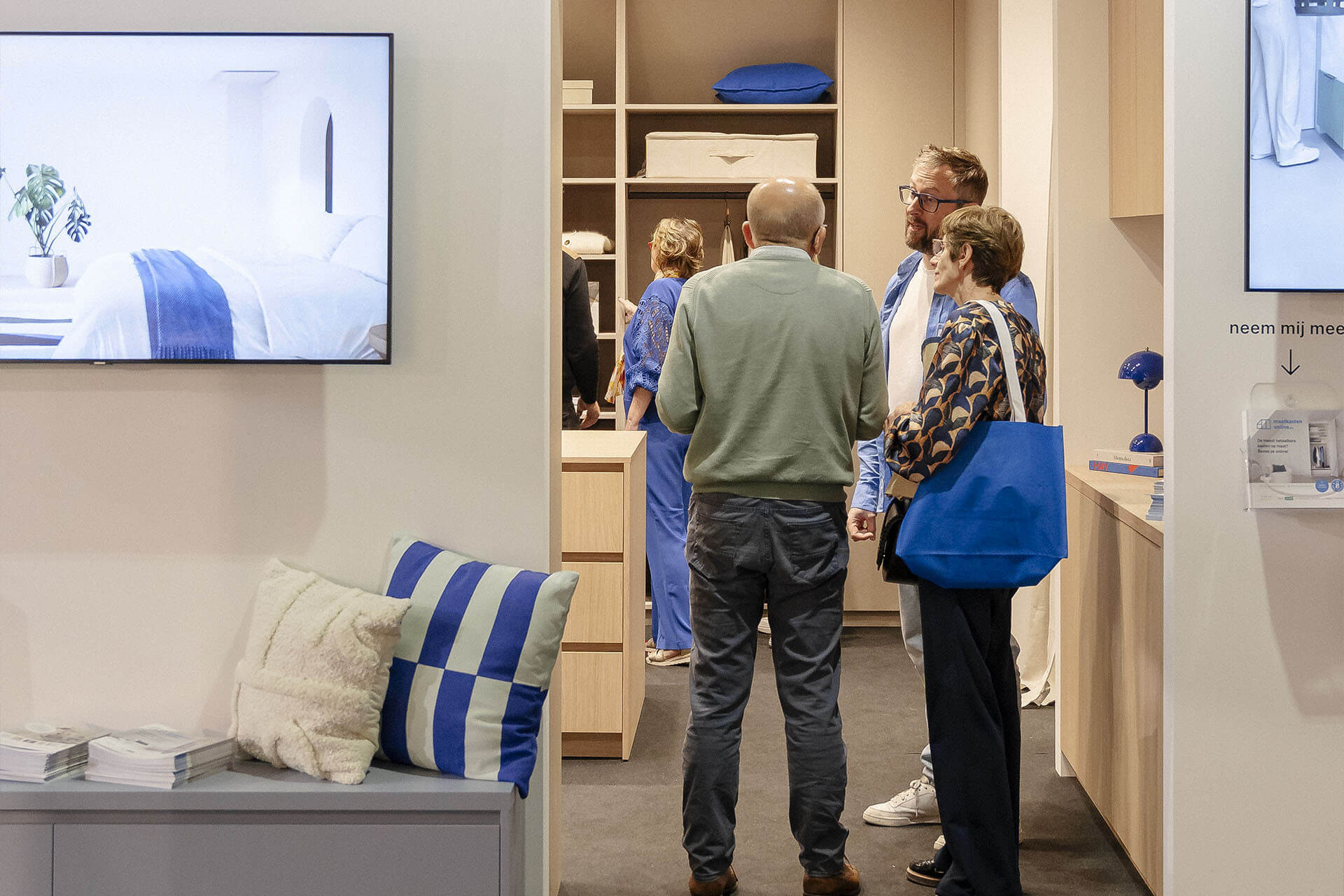Sfeer op de beursstand van Maatkasten Online tijdens de Bisbeurs 2024