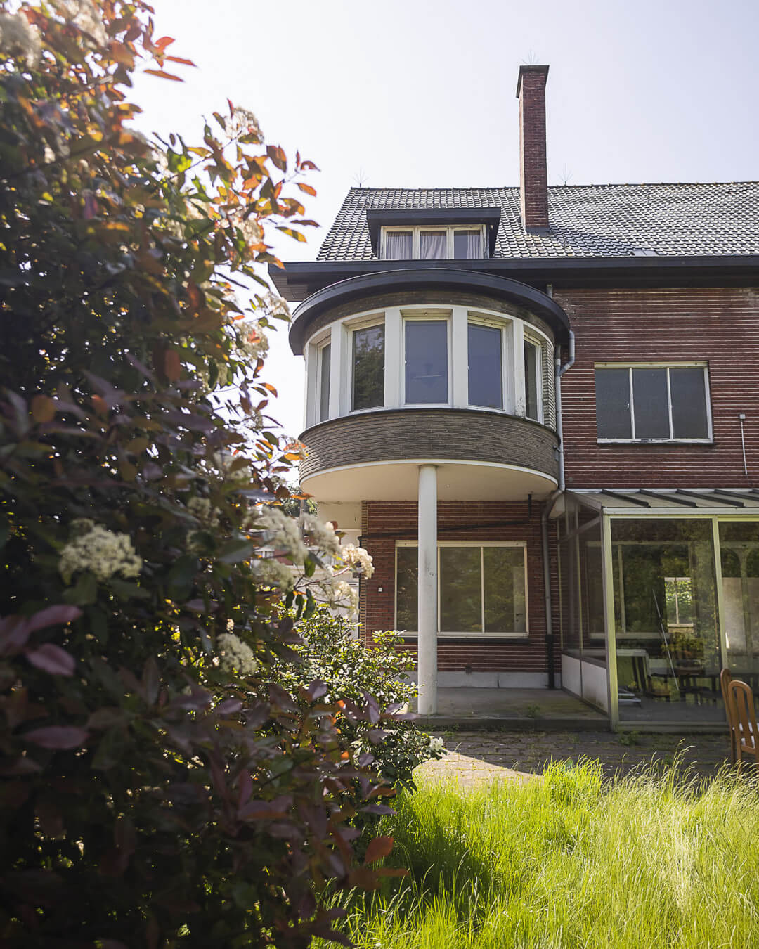 De achtergevel van het Sundae huis 3 in Roeselare
