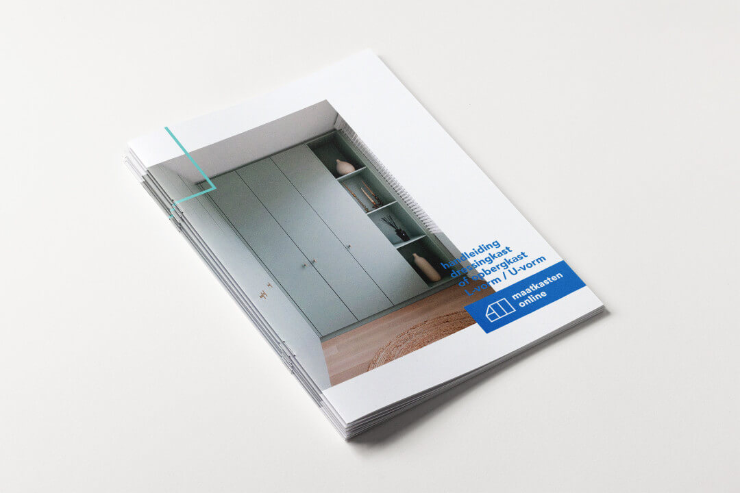 An instruction manual for a closet from Maatkasten Online