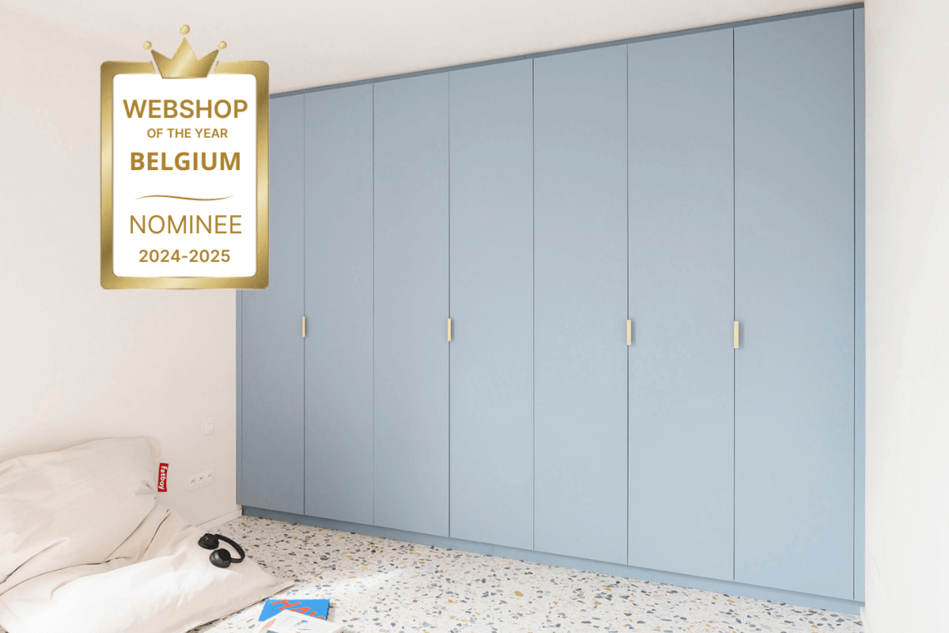 Nous sommes nominés pour le titre de 'Meilleure Webshop de l'année'.