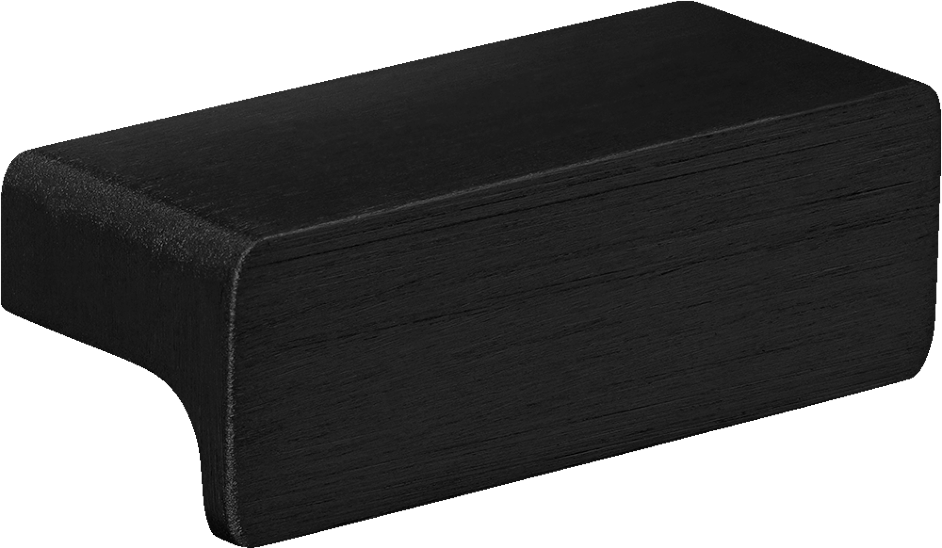 Mini bar handle in brushed black, horizontal. Size of 5 cm. From the boutique of Maatkasten Online