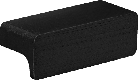 Mini bar handle in brushed black, horizontal. Size of 5 cm. From the boutique of Maatkasten Online