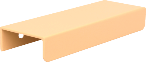Tonton handgreep in creme, liggend. Lengte van 12 cm. Van uit de boetiek van Maatkasten Online