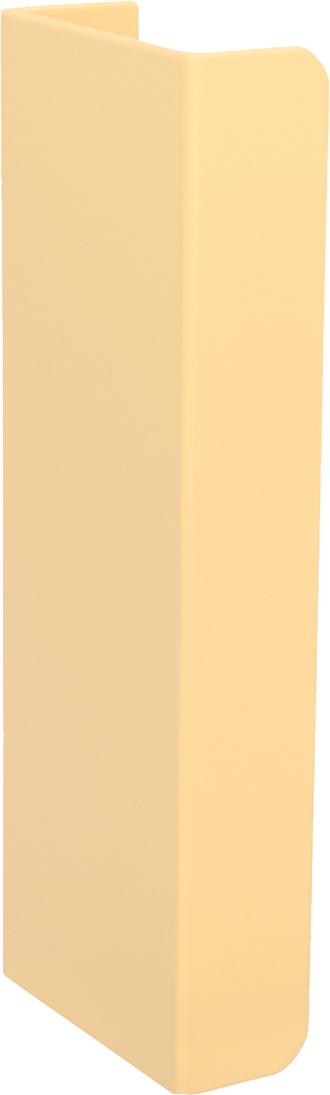 Tonton handgreep in creme, staande. Lengte van 12cm. Van uit de boetiek van Maatkasten Online