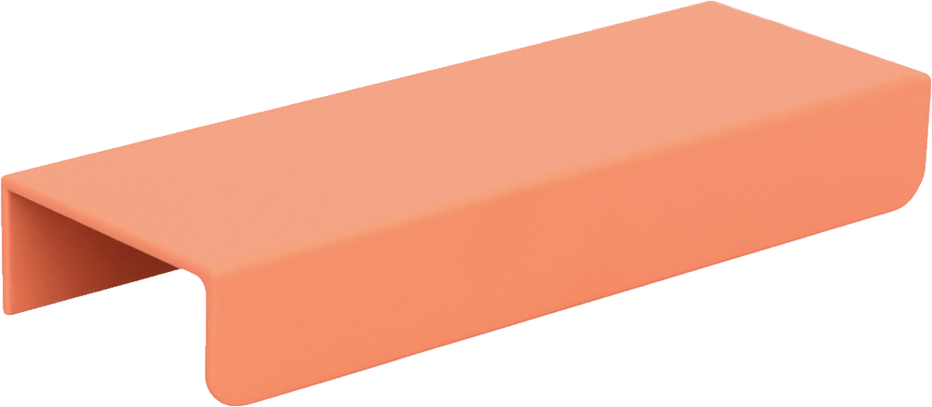 Tonton handgreep in roze, liggend. Lengte van 12cm. Van uit de boetiek van Maatkasten Online