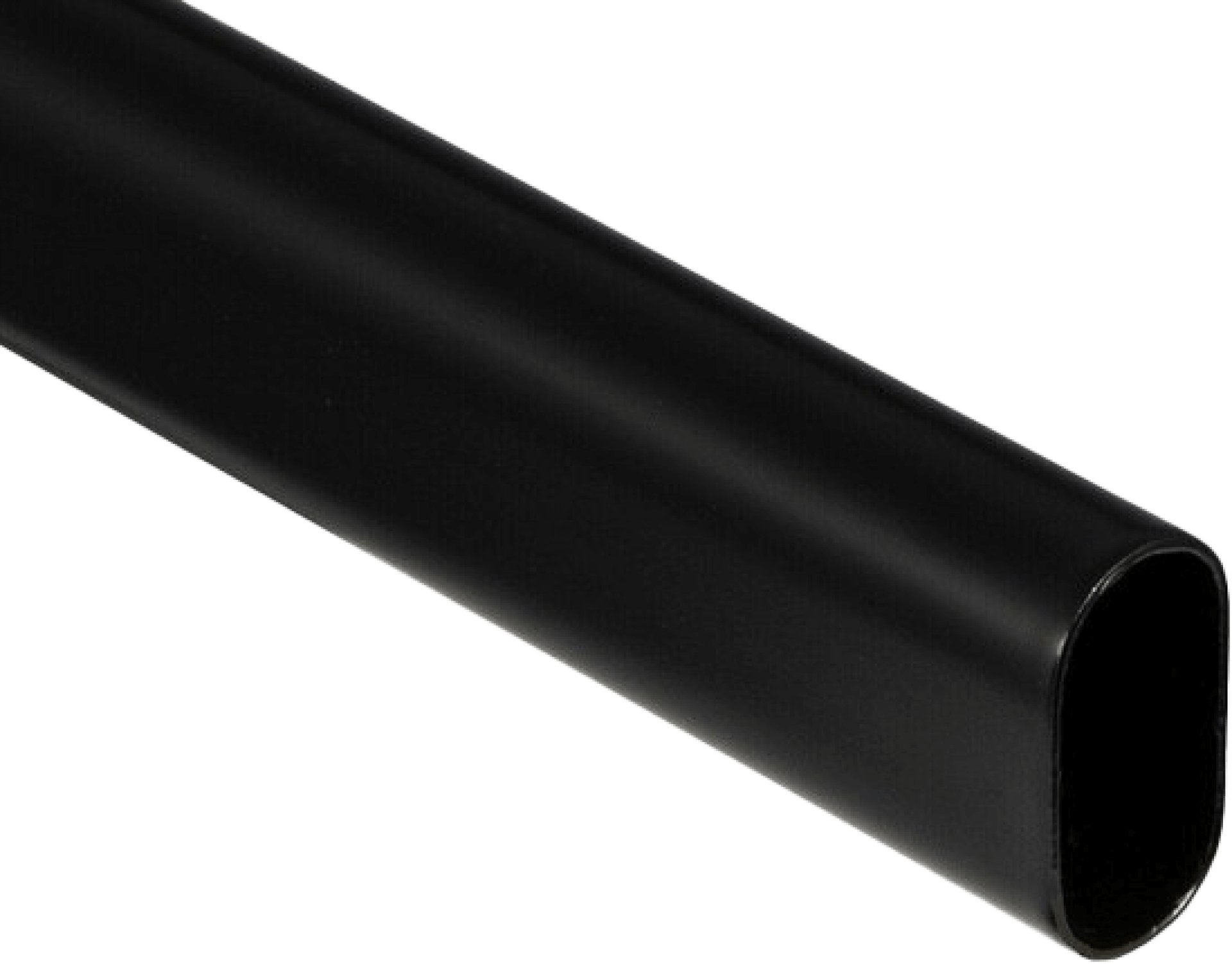 Detail shot van een zwarte kledijroede. Beschikbaar in de boetiek van Maatkasten Online