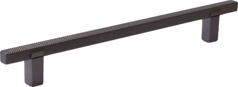 Diamond handle in anthracite, horizontal. Length of 21 cm, diamond-cut texture. From the boutique of Maatkasten Online