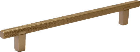 Diamond handgreep in messing, liggend. Lengte van 21cm, diamond cut structuur. Van uit de boetiek van Maatkasten Online.