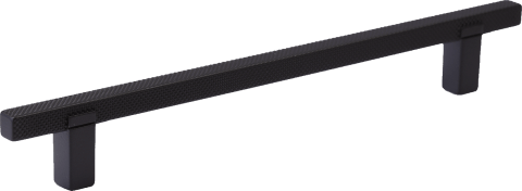 Diamond handgreep in zwart, liggend. Lengte van 21 cm, diamond cut structuur. Van uit de boetiek van Maatkasten Online