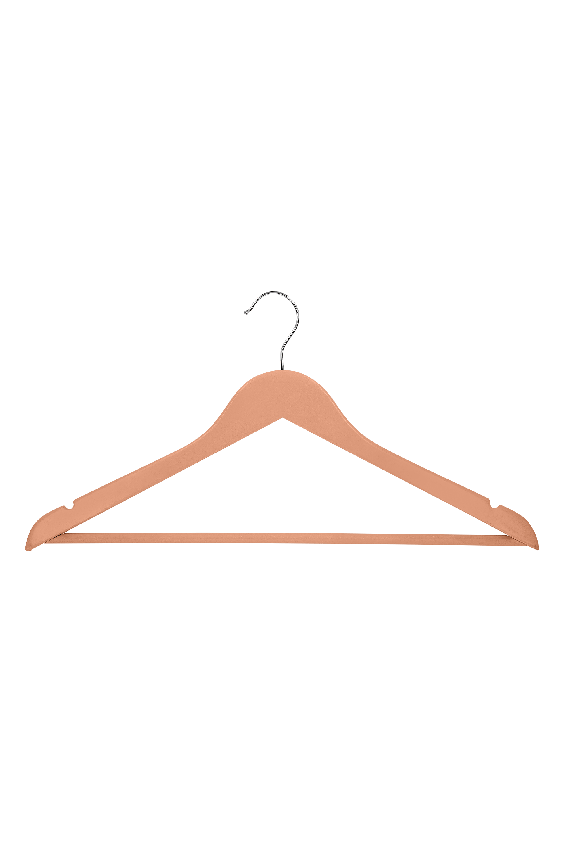 Front view product photo of Dusty Coral clothes hanger 80 pcs available in the Maatkasten Online boutique