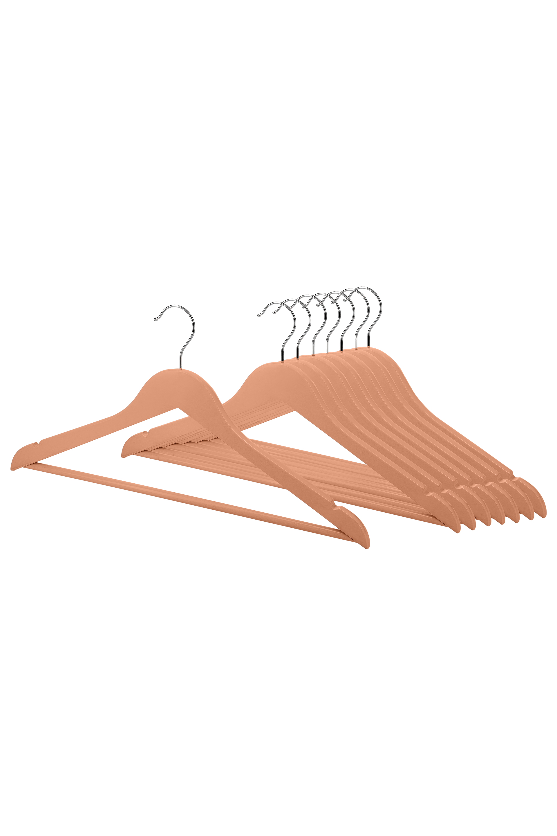 Product photo of Dusty Coral clothes hangers 80 pcs available in the Maatkasten Online boutique