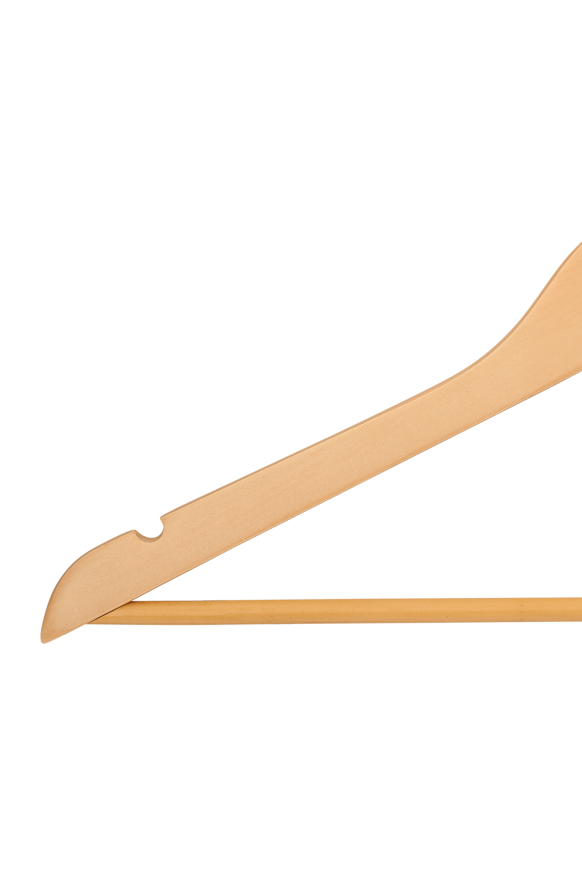 Photo détaillée du cintre naturel (80 pièces) disponible dans la boutique en ligne de Maatkasten Online.