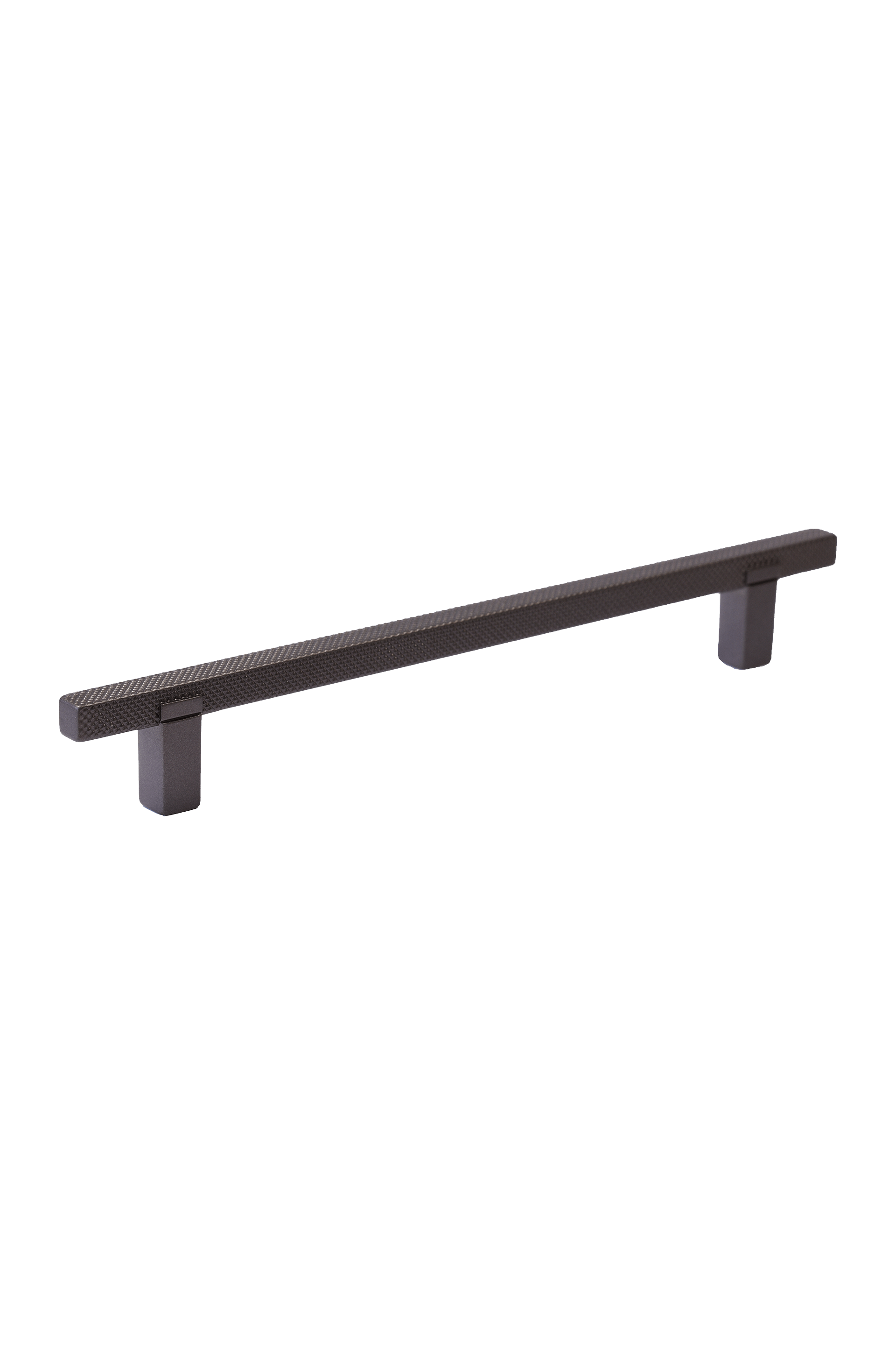 Diamond handgreep in antraciet, liggend. Lengte van 21cm, diamond cut structuur. Van uit de boetiek van Maatkasten Online