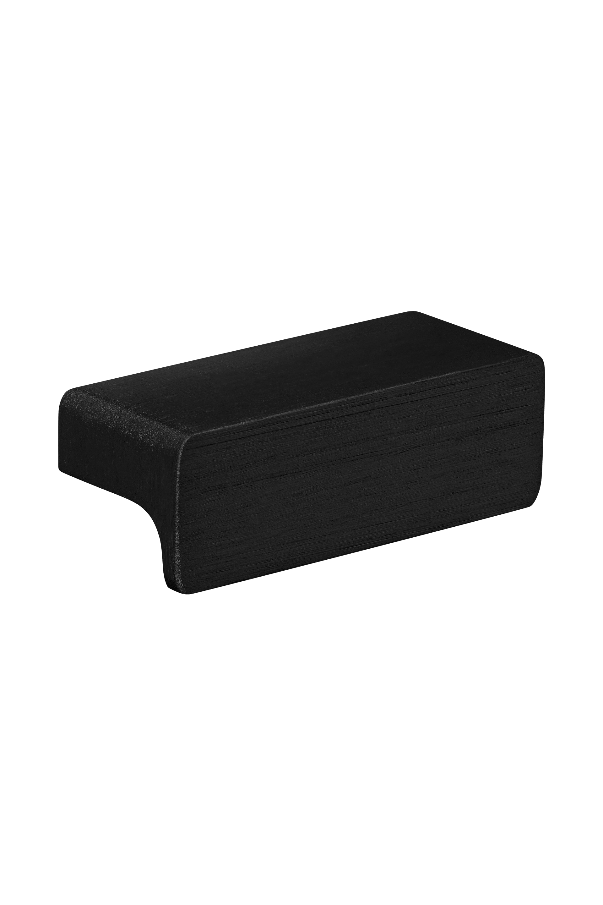 Poignée Mini Bar horizontale en noir brossé. Diamètre : 5 cm. Disponible sur la boutique en ligne de Maatkasten Online.